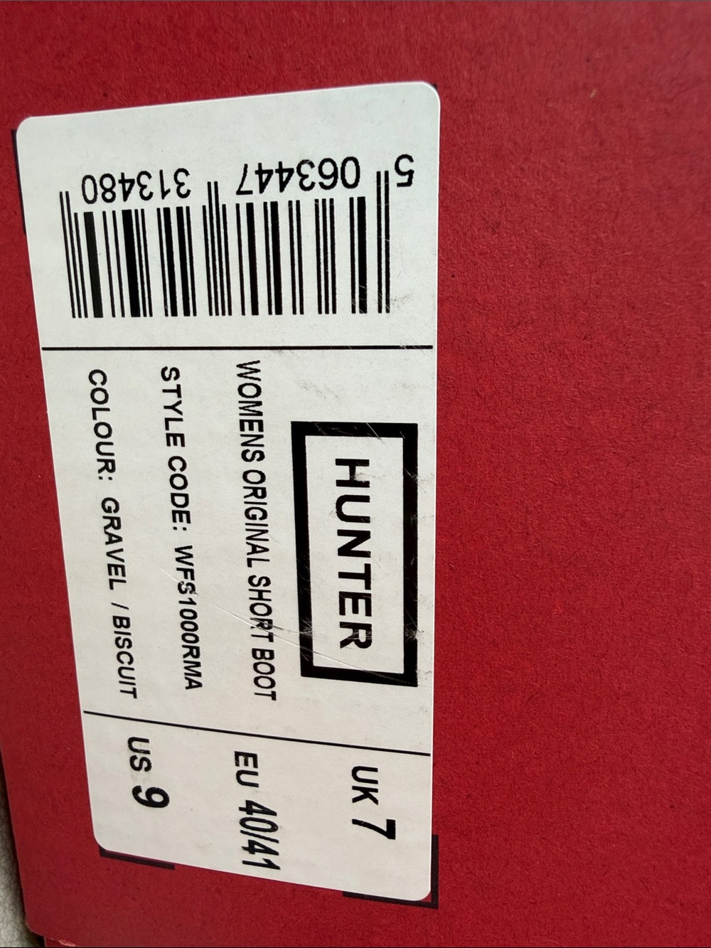 Hunter Womens Original Short Boot in Gravel/Biscuit Size 9 NWT - Picture 5 of 6